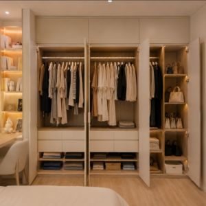 tủ quần áo hiện đại phong cách lịch lảm được thiết kế bởi chungdreamdecor