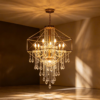 mẫu đèn trùm mang tính chất nghệ thuật độc đáo sang trọng do chungdreamdecor thiết kế