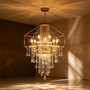 mẫu đèn trùm mang tính chất nghệ thuật độc đáo sang trọng do chungdreamdecor thiết kế