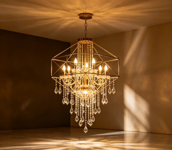 mẫu đèn trùm mang tính chất nghệ thuật độc đáo sang trọng do chungdreamdecor thiết kế