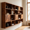 kệ treo tường gỗ bắc âu sang trọng độc đáo do chungdreamdecor thiết kế